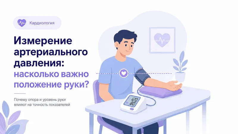 Измерение артериального давления: насколько важно положение руки?