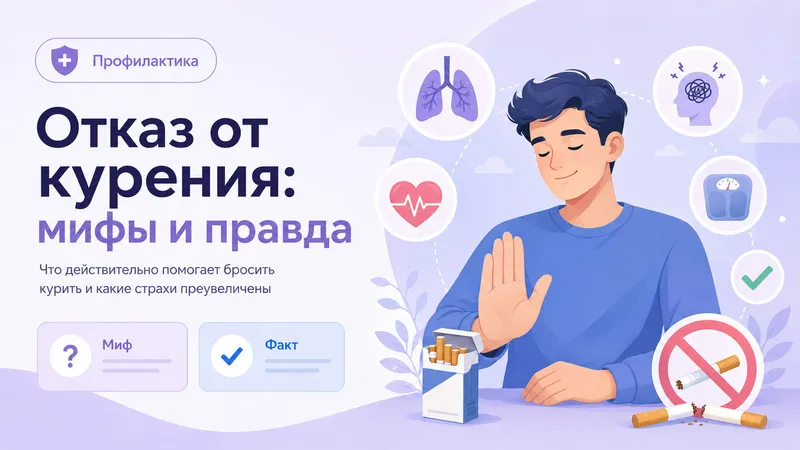 Отказ от курения: мифы и правда